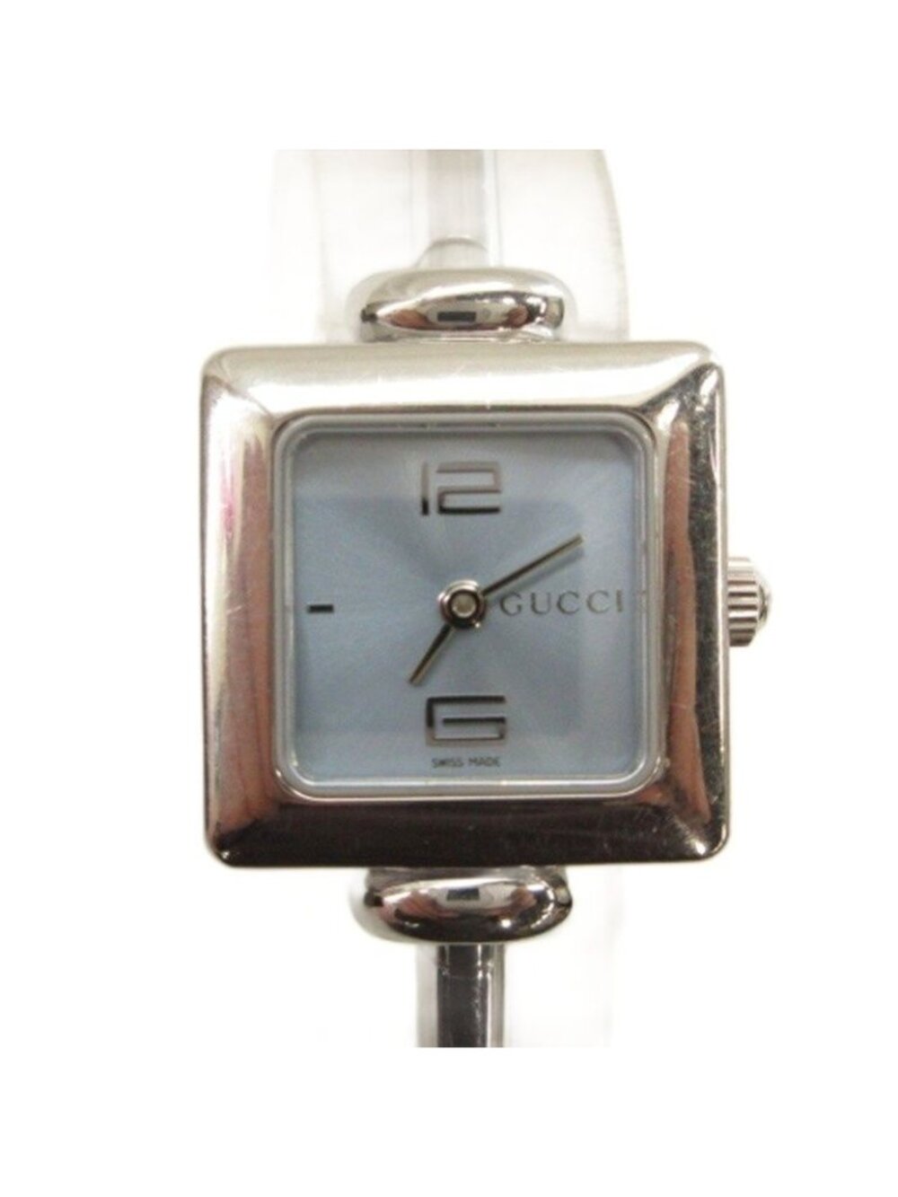 Gucci Square Watch Silver Colored